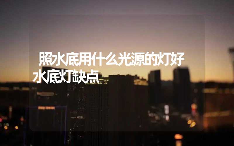 照水底用什么光源的灯好 水底灯缺点
